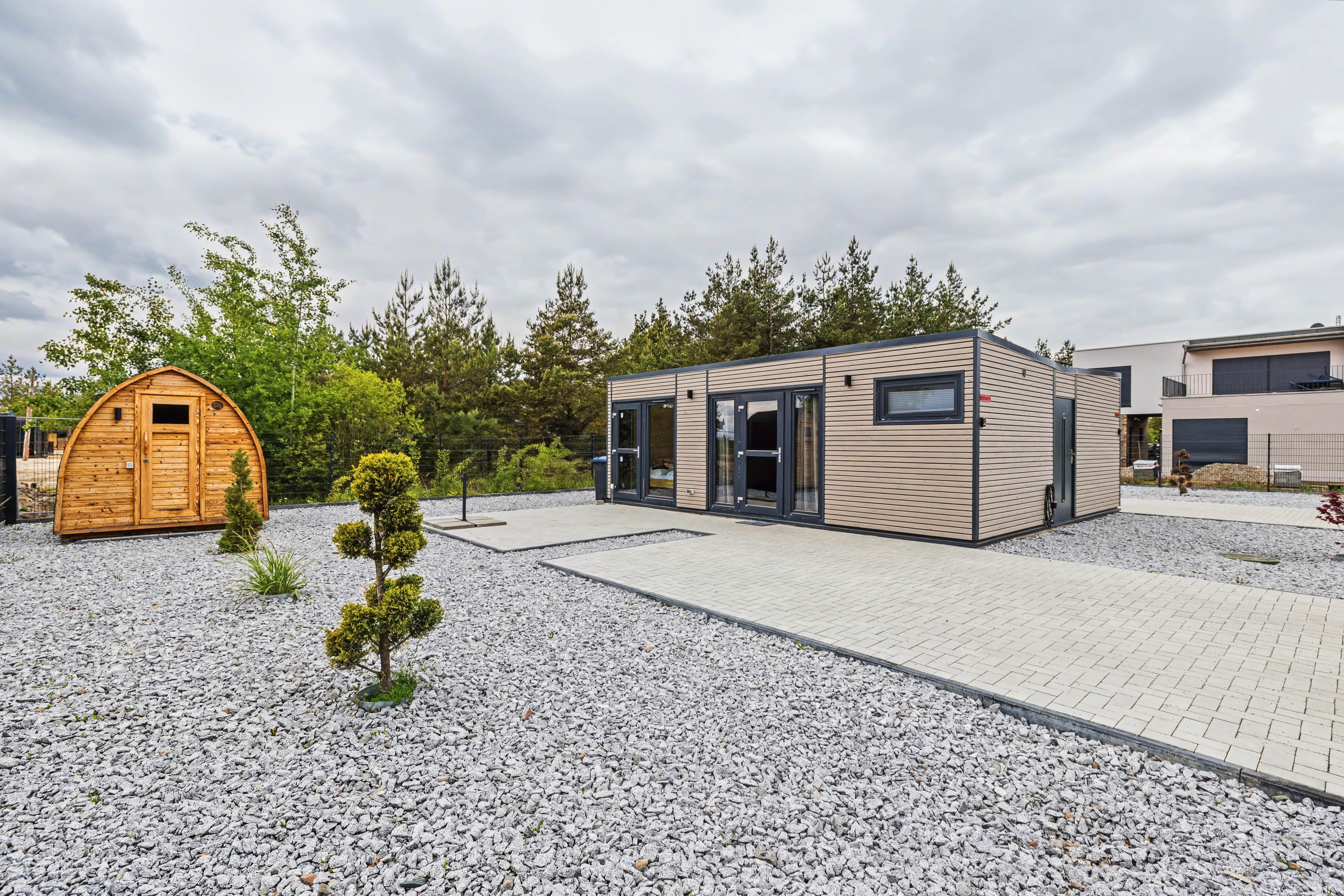 Tiny Houses am Bergheider See – moderne Ferienhäuser mit Sauna in der Lausitz